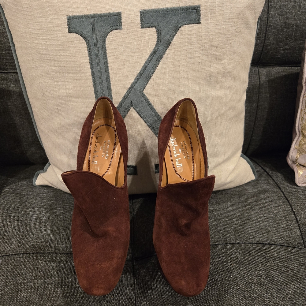 Brown Suede Ankle Boots